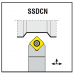 SSDCN nožový držiak na vonkajšie sústruženie s VBD - typ S