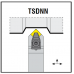 TSDNN nožový držiak na vonkajšie sústruženie s VBD - typ T