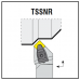 TSSN nožový držiak na vonkajšie sústruženie s VBD - typ T