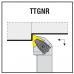 TTGN nožový držiak na vonkajšie sústruženie s VBD - typ T